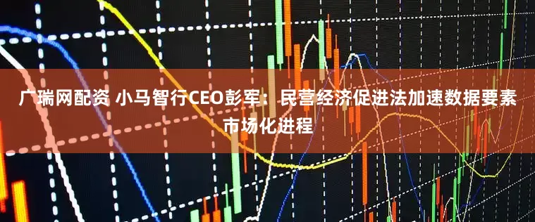 广瑞网配资 小马智行CEO彭军：民营经济促进法加速数据要素市场化进程